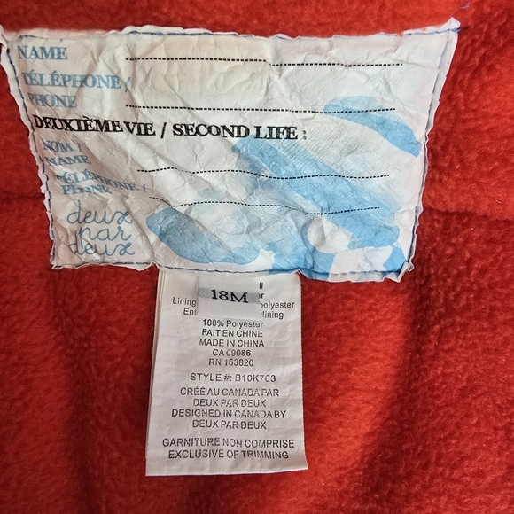 Deux Par Deux Toddler One Piece Snowsuit 18 Months - Picture 4 of 10